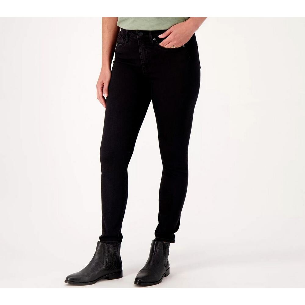 NYDJ Ami Skinny Jeans Size 24WP Petite Short NWT Black Seamless Lift Tuck